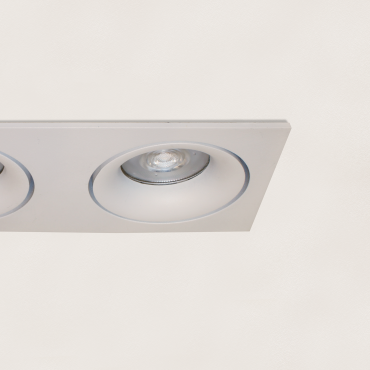 Artdelight Alice - spot encastrable - 183,5 x 90 mm, 2 x Ø 80 mm encastrable - blanc