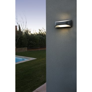 Faro View - applique murale - 29 x 10 cm - IP54 - gris foncé