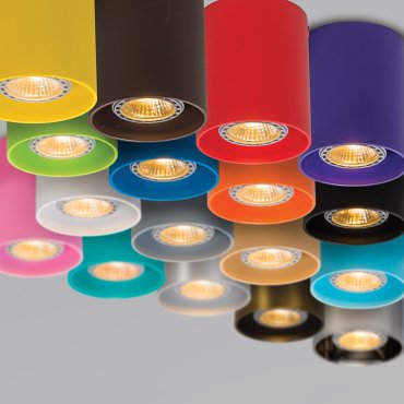 VK Lighting Simio - Spot en saillie - Ø 8 x 9,5 cm - bleu