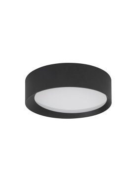 Nova Luce Oby - plafonnier - Ø 45 x 12 cm - 30W LED dimmable inclus - noir sable