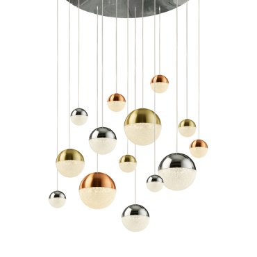 Searchlight Planets - lampe suspendue - Ø 70 x 300 cm - 14 x 7W LED dimmable inclus - multicolore