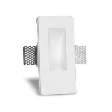 Artdelight Pires - Applique encastrée - 8 x 4,8 x 16,5 cm - 2W LED inclus - blanc