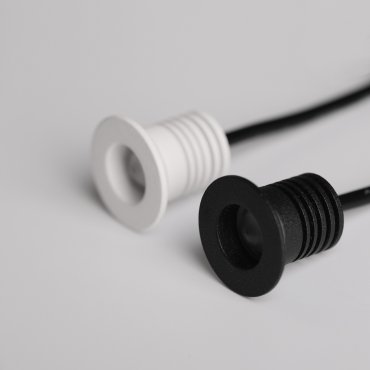 Nova Luce Tiny - spot à encastrer - Ø 25 mm, Ø 18 mm à encastrer - 1W LED inclus - IP44 - blanc