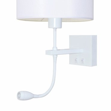 Artdelight Quad - Applique murale avec double interrupteur - 18 x 11 x 11 cm - 3W LED inclus - blanc