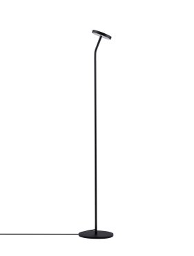 Nova Luce Logos - lampadaire - Ø 21 x 123 cm - 9W LED inclus - noir sablé