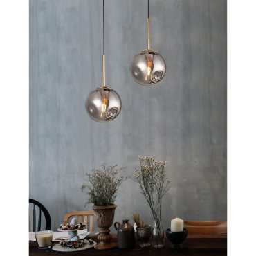 Nova Luce Spada - lampe suspendue - Ø 15 x 180 cm - chrome