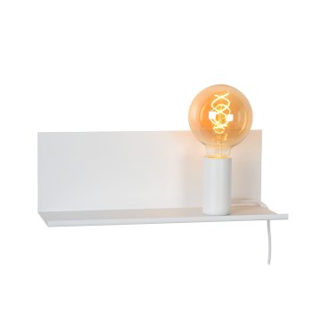 Lucide Sebo - applique murale avec interrupteur - 37 x 13 x 13 cm - blanc