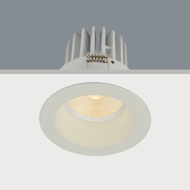 Artdelight Venice 2308 - spot encastré - Ø 80 mm, Ø 68 mm encastré - 8W LED dimmable inclus - IP44 - blanc
