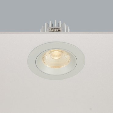 Artdelight Venice 2108 - spot encastré - Ø 80 mm, Ø 68 mm encastré - 8W LED dimmable inclus - IP44 - blanc