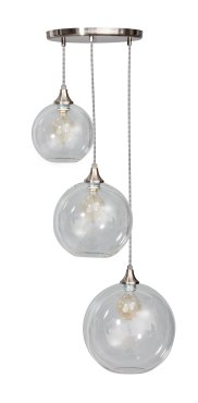ETH Calvello - suspension - Ø 30 x 130 cm - acier brossé