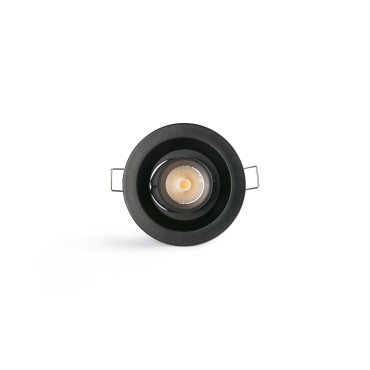 Faro Kope - spot encastrable - Ø 85 mm, Ø 68 mm dimension d’encastrement - 7W LED incluse - noir