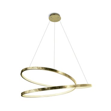 ONE Light Swirl - lampe suspendue - Ø 75 x 150 cm - 40W LED inclus - laiton
