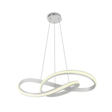 ONE Light Swirl - lampe suspendue - Ø 60 x 150 cm - 30W LED inclus - blanc