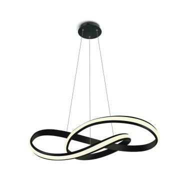 ONE Light Swirl - lampe suspendue - Ø 60 x 150 cm - 30W LED inclus - noir