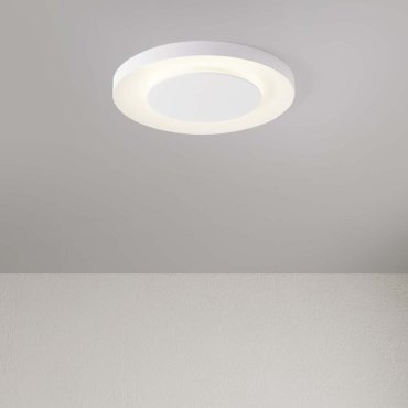 Nova Luce Pada - plafonnier - Ø 60 x 5 cm - 37W dimmable LED inclus - blanc sablé