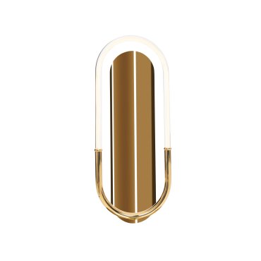 Maxlight Olivia - applique murale - 33 x 7,6 x 83 cm - 15W LED dimmable inclus - or