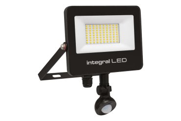 Integral LED Super Slim 2 – projecteur avec détecteur de mouvement – 18,6 x 3,9 x 22,3 cm – 50W LED inclus – IP67 – noir