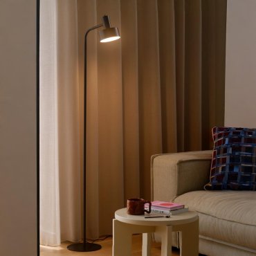 Nordlux Matis - lampadaire - Ø 12,5 x 160 x 22 cm - noir