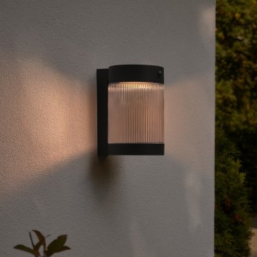 Nordlux Coupar Solar - applique murale extérieure à énergie solaire - Ø 14 x 22 x 18 cm - 3,2W LED inclus - IP44 - noir