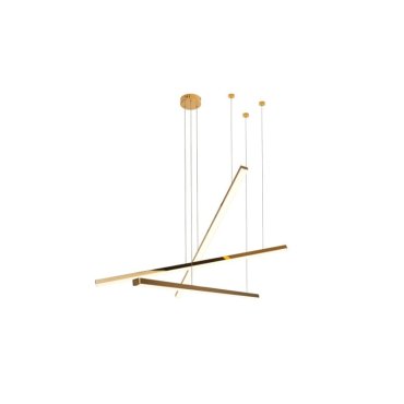 Maxlight Trio - lampe suspendue - Ø 100 x 150 cm - 3 x 12W LED dimmable inclus - gold