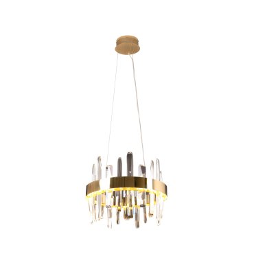 Maxlight Prince - lustre - Ø 40 x 150 cm - 21W LED inclus - or