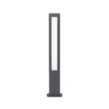 Faro Nanda - lampe de jardin - 11 x 5,5 x 80 cm - 13W LED inclus - IP54 - gris foncé