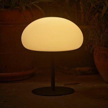 Nordlux Sponge - lampe de table d'extérieur - rechargeable par câble USB - Ø 34 x 40,5 cm - fonction Moodmaker à 3 niveaux - LED 6,8W inclus - IP65 - blanc
