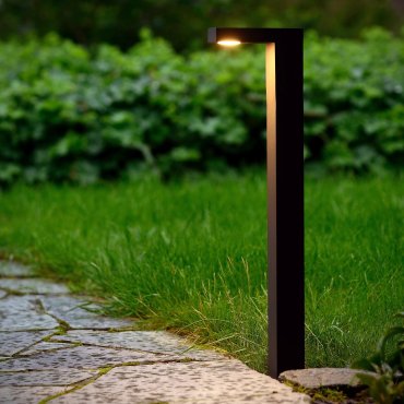 Lucide Texas I - lampe de jardin - 6 x 15 x 60 cm - 6W LED inclus - IP54 - anthracite