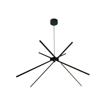 Maxlight Spider - lampe suspendue - Ø 114 x 200 cm - 33W LED inclus - noir