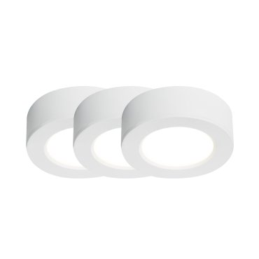 Nordlux Kitchenio - set de 3 - éclairage d'armoire - Ø 6,4 x 2,1 cm - 2W LED inclus - blanc