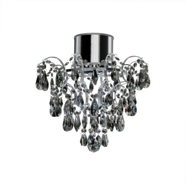 Searchlight Bathroom - lustre de salle de bain - Ø 36 x 38 cm - 4W LED inclus - IP44 - chrome