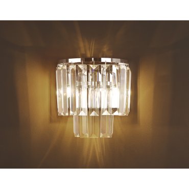 Maxlight Monaco - applique murale - 18 x 11 x 19 cm - chrome