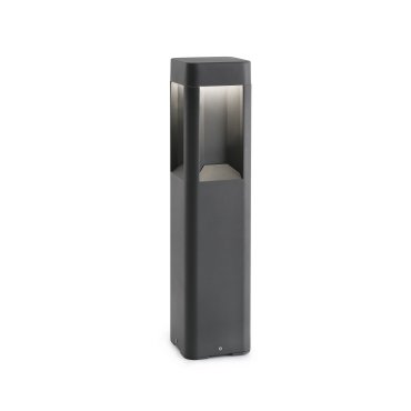 Faro Naya - lampe de jardin - 12 x 12 x 50 cm - 8W LED inclus - IP65 - gris foncé