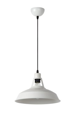 MODÈLE D’EXPOSITION - Lucide Brassy-bis - lampe suspendue - Ø 31 x 149 cm - blanc