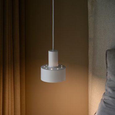 Nordlux Matis - lampe suspendue - Ø 12,5 x 200 cm - blanc