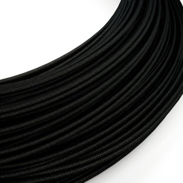 Creative Cables - rouleau de cordon textile pour max 48V et 2A - par mètre - noir