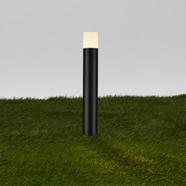 Nova Luce Paul - lampe de jardin sur pique - Ø 8 x 60 cm - 10W LED inclus - IP65 - noir sablé
