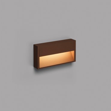Faro Grada - applique murale - 25 x 4,6 x 12,8 cm - 6W LED inclus - IP54 - brun rouille