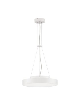 Nova Luce Perfect Profile - lampe suspendue - Ø 40 x 120 cm - 24W LED dimmable inclus - blanc