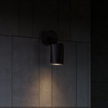 Nova Luce Spy - applique murale extérieure - Ø 7 x 15,5 x 8 cm - IP65 - noir sablé