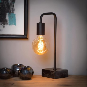 Lucide Lorin - lampe à poser - 35cm - noir