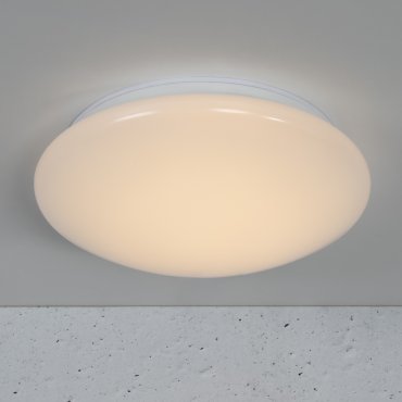 Nordlux Montone - plafonnier de salle de bains - Ø 25 x 8 cm - 8W LED inclus - IP44 - blanc