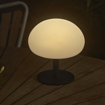Nordlux Sponge - lampe de table - rechargeable via câble USB - Ø 20 x 21,5 cm - fonction Moodmaker à 3 niveaux - LED 4,8W inclus - IP65 - blanc