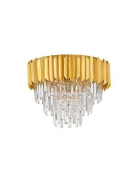 Nova Luce Magnolia - plafonnier - Ø 50 x 39,5 cm - or