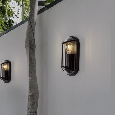 Nova Luce Amel - applique murale extérieure - 9,5 x 23 x 9 cm - IP65 - anthracite foncé