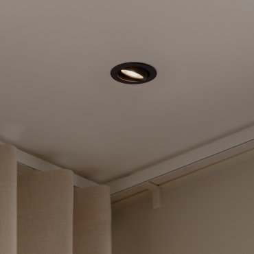 Nordlux Monolo 3-Kit - spot encastré - Ø 82 mm, Ø 68 mm taille d'encastrement - 3 niveaux de gradation - 4,8W LED inclus - noir