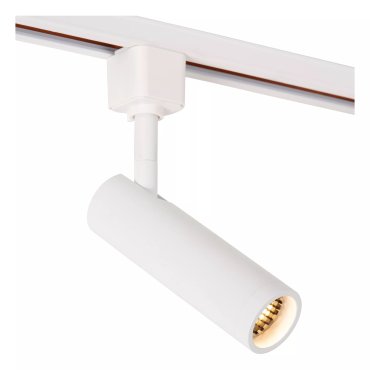 Spot sur rail Lucide Track Grado - système de rail 1 phase - Ø 3,9 x 13,5 cm - blanc