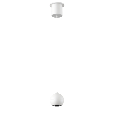 Artdelight Miami - suspension - Ø 10 x 218 cm - 10,8W dimmable LED inclus - blanc