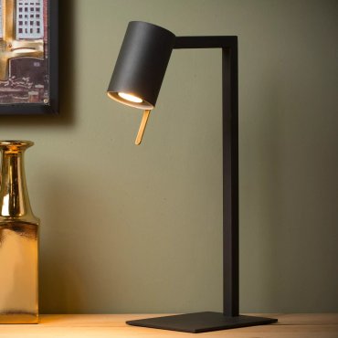Lucide Lesley - lampe à poser - 48,5cm - noir