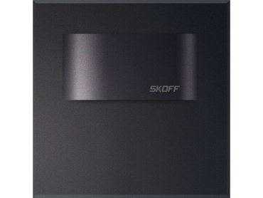 Skoff Tango Mini Short LED - applique encastrée - 60 x 60 mm - 0,4W LED inclus - 10Vdc - noir - 6500K